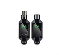 Bulevisiter Sistema microfonico wireless UHF con trasmettitore e ricevitore XLR per microfoni dinamici - Batteria ricaricabile da 7 ore, audio 24 bit/48kHz, latenza <15 ms, 80 m (IN)