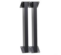 Bulevisiter Staffa di supporto per gazebo in metallo, set di aste diagonali, per padiglione esterno, gazebo da giardino, cabine, resistente alle intemperie, design triangolare, nero, 2 pezzi