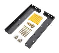 Bulevisiter Staffa triangolare in acciaio spesso resistente, per mensole e mobili da parete, elevata capacità di carico 350 kg, angoli di sicurezza arrotondati, cottura (310 mm)