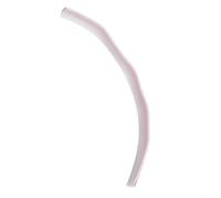 Bulevisiter Striscia barriera d'acqua in silicone per doccia, altezza 30 mm, guarnizione di ritenzione flessibile per docce senza curvatura, separazione di aree bagnate e asciutte (bianco, 200 cm)