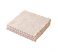 Bulevisiter Strofinaccio in luffa ispessita per cucina, confezione da 10 panni in microfibra per la pulizia dell'olio che assorbe l'acqua, 25 x 25 cm, bianco