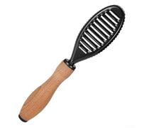 Bulevisiter Strumento per la rimozione delle squame di pesce, in acciaio inox, con manico in legno, per la preparazione di frutti di mare, salmone, trota e pesce persico, 21,2 cm
