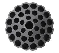 Bulevisiter Supporto per attrezzi da scrivania, organizer con fori multipli per riporre materiali e strumenti per la costruzione di mosche, per materiale PETG, 10,8 x 8,5 cm, grigio