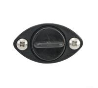 Bulevisiter Tappo a vite di scarico per barca e presa da 18 mm per specchio di poppa con prigioniero, in plastica nera, 5,5 cm, compatibile con barche Fish Wells Ice Chests Drainage Sealing