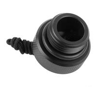 Bulevisiter Tappo antipolvere per regolatore DIN per immersioni subacquee, in materiale ABS protettivo filettato, per valvole del serbatoio da 200 bar o 300 bar, con cordino girevole, nero leggero