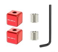 Bulevisiter Tappo terminale per cavi freno e cambio, in lega di alluminio, 6,6 mm, compatibile con sistemi di trasmissione della bici e frenatura interna (rosso)