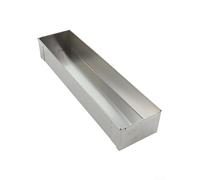 Bulevisiter Teglia da forno in acciaio inox per torte al tiramisù e mousse, elegante teglia lunga compatibile con la cottura domestica, 40,3 x 10 x 6,5 cm (A)