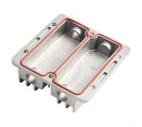 Bulevisiter Testa cilindro compressore d'aria con filettatura G1/2", copertura di raffreddamento in alluminio pressofuso per compressori a pistone 550-1500W, include guarnizione per anello (confezione