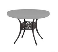 Bulevisiter Tovaglia rotonda per uso esterno, in tessuto Oxford 210D di lunga durata, con design impermeabile e antipolvere, compatibile con mobili da giardino e patio (122 x 10 cm)