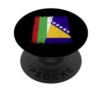 Bulgaria Bosnia ed Erzegovina mezza bandiera PopSockets PopGrip Adesivo