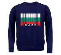 Bulgaria Codice a Barre Stile Bandiera - Adulti Felpa/Maglione - Sofia Viaggio