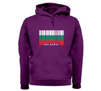 Bulgaria Codice a Barre Stile Bandiera - Adulti Felpa/Maglione - Sofia Viaggio