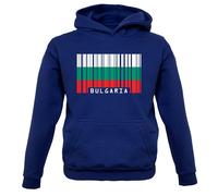 Bulgaria Codice a Barre Stile Bandiera - Bambini Felpa/Maglione - Sofia Viaggio
