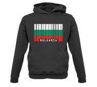 Bulgaria Codice a Barre Stile Bandiera - Bambini Felpa/Maglione - Sofia Viaggio