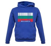 Bulgaria Codice a Barre Stile Bandiera - Bambini Felpa/Maglione - Sofia Viaggio