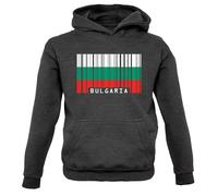 Bulgaria Codice a Barre Stile Bandiera - Bambini Felpa/Maglione - Sofia Viaggio
