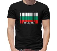 Bulgaria Codice a Barre Stile Bandiera - T-Shirt - Sofia Viaggio Di