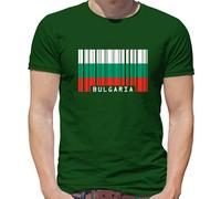 Bulgaria Codice a Barre Stile Bandiera - T-Shirt - Sofia Viaggio Di