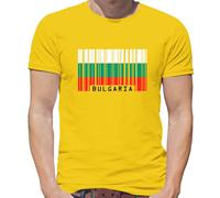 Bulgaria Codice a Barre Stile Bandiera - T-Shirt - Sofia Viaggio Di