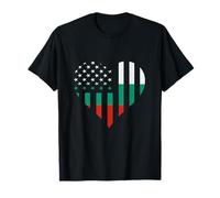 Bulgaria Cuore America USA Bulgaro Orgoglio Bulgaro Radici Bulgari Maglietta