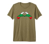 Bulgaria Flag Bulgarian Heart Maglietta Premium