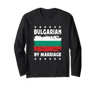 Bulgarian by Marriage Bulgarian Wife Husband Bulgaria Flag Maglia a Manica