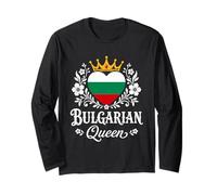 Bulgarian Queen Bulgaria Flag Proud Bulgarian Woman Maglia a Manica