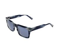 Bulget BG9225M 55E01P Unisex Sunglasses - Blue and White Acetate Frame with Blue Lenses