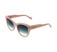 Bulget BG9254 54T01 Women's Sunglasses - Purple Transparent Cat-Eye Frame with Brown Lenses