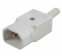 BULGIN LIMITED - Connettore IEC ricablabile C14, bianco, dritto