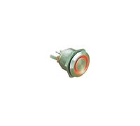 Bulgin MPI002/28/RD - Pulsante antivandalo 24 V/DC 0.05 A 1 x Off/(on) a richiamo, rosso (Ø x L) 22 mm x 32.7 mm I