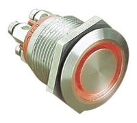 Pulsante antivandalo 24 v/dc 0.05 a 1x off / on bulgin mpi002/term/rd ip66