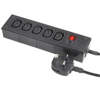 BULGIN Presa Multipla a 5 Uscite IEC con Cavo da 2m e Spina UK, 10A
