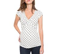 Buliezy Camicetta Premaman per Allattamento, Maglietta per Allattamento al Seno, Scollo a V, Maniche Corte, Maniche Corte, Top Maglia da Allattamento(S-XXL Stock)