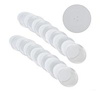 Bulk - 1020 capsule trasparenti per monete, 46 mm, in plastica, con 10 o 20 set di guarnizioni ad anello interno, per raccogliere e esporre monete (20 pezzi)