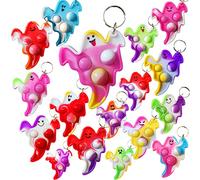 Bulk 30 confezioni Ghost Push Fidget Bubble Mini Pop Fidget per ragazzi e bambini, piccoli compleanni Halloween Party Bomboniere Forniture e Premi per studenti in aula..…