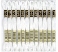 Bulk Acquista: DMC Six Strand Ricamo Cotone 8,7 Yards Bianco 117-BLANC (confezione da 12)
