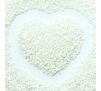 Bulk Bag Beads circa 9800, 2 mm, 12/0 perline in vetro, distanziatore, orecchini, bracciali, ciondoli, gioielli in vita, perline fai da te fatte a mano (bianco)