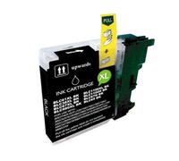Bulk - Brother LC980XL/LC1100XL/LC985XL Cartuccia ingranaggio ingranaggio nero - Sostituisce LC980BK/LC1100BK/LC985BK