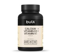 Bulk Calcium, Vitamin D3 and Vitamin K1 Capsules, 1000 mg, Pack of 90, Packaging May Vary