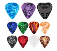 Bulk Chitarra Picks, 10 pezzi Multicolor Chitarra Picks, Portable Finger Picks, Adhesive Colorful, Electric Chitar for Chitarra, Bass, and Other Stringed Instruments