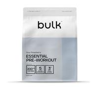 Bulk Essential Pre-Workout, Sour Raspberry, 375 g
