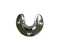 Bulk Hardware, armadi, BH06093 canna socket CP 25 mm u-shape & Holding a vite, set da 2 pezzi