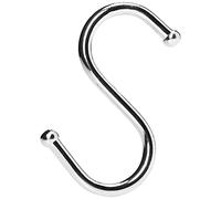 Bulk Hardware BH00067 Gancio a S da Cucina, 75 mm, Bianco, Set di 5