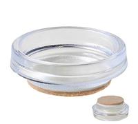 Bulk Hardware BH00156 Coppette Poggiaruote con Feltrino, Set di 4 Pezzi