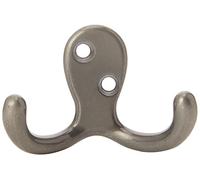 Bulk Hardware BH00225 Doppio Gancio Appendiabiti, Set di 2 Pezzi