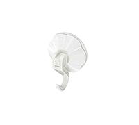 Bulk Hardware BH00245 Gancio a Ventosa con Azione a Leva, Bianco, Set di 3 Pezzi