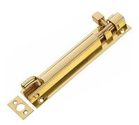 Bulk Hardware BH00775 Chiavistello Angolato per Porta, Montaggio di Superficie, Ottone, 100 mm, Bianco
