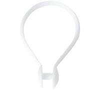 Bulk Hardware BH00874 Anelli a Chiusura Rapida a Pressione per Tende Doccia, Bianco, Set di 25 Pezzi