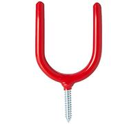Bulk Hardware BH00902 Gancio Porta-Attrezzi per Garage e Rimesse, Rosso, Set di 5 Pezzi